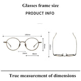 2025 NEW Titanium Handmade Glasses Frame Round Oval Retro Glasses For Men Reading Glasses Frames For Myopia For Women KMN-3003