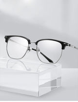 CAPONI Original Designer Men Glasses Frames Pure Titanium  Business Eyewear Anti Blue Light Multifunctional Frame Glasses J23615
