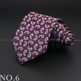 New Design Wedding Men Tie Purple Solid Striped Paisley Flower Neckties Men Business Dropshipping Groom Collar Accessories Gift