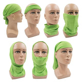 Outdoor Magic Bandana Solid Neon Color Cycling Hiking Scarves Headband Polyester Fashion Neck Cover Fishing Windproof Face Mask