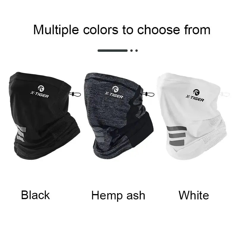 X-TIGER Cycling Face Mask Absorb Sweat Breathable Fishing Training Sport Face Scarf Neck Gaiter Summer Face Bandana