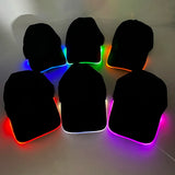 Adult Hat Led Optical Fibre Cap Hip Hot Hat NightClub Concert Masquerade Outdoor Fun Event Supplies Rap Summer Hat