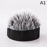 Baseball Cap Men Women Beanie Wig Hat Fun Short Hair Caps Breathable Soft for Party Toupee Hats Outdoor