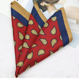 New Dot Red Print Pocket Square Floral Chest Towel Paisley Suits Wedding Gentlemen Hankies Men's Handkerchiefs Pocket Squares
