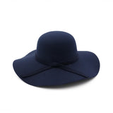 New Hat Fedora Hat Ladies Top Hat Ladies Classic Fluffy Wide-brim Wool Felt Bowler Hat Beach Warm Ladies Fedora Hat Bucket cap