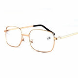 Real Glass Lens Reading Glasses Men Women Square Full Frame Presbyopic Glasses Anti-Scratch Diopter Eyewear +1.0 1.5 2.0 To+4.0
