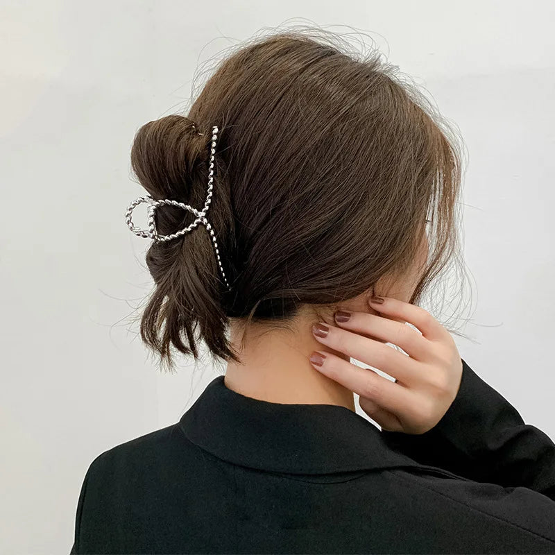Fashion Geometric Metal Hair Claw Clips for Women Vintage Hair Clamps Crab Headband Hairpin Girls Hair Accessories Headwear