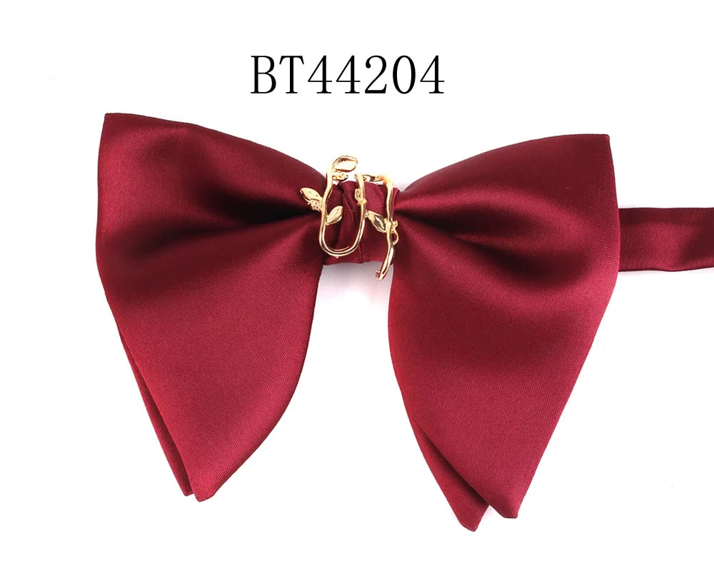 New Wedding Bowtie Casual Solid Bow tie For Men Women Adult Bow Ties Cravats Male Over Size Bow knot For Party Black Men Bowties