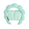 3 件套时尚 Microfiber Washing Wristbands Scrunchies Puffy Headband Spa Bubble Headband for Washing Face Makeup Shower Skincare