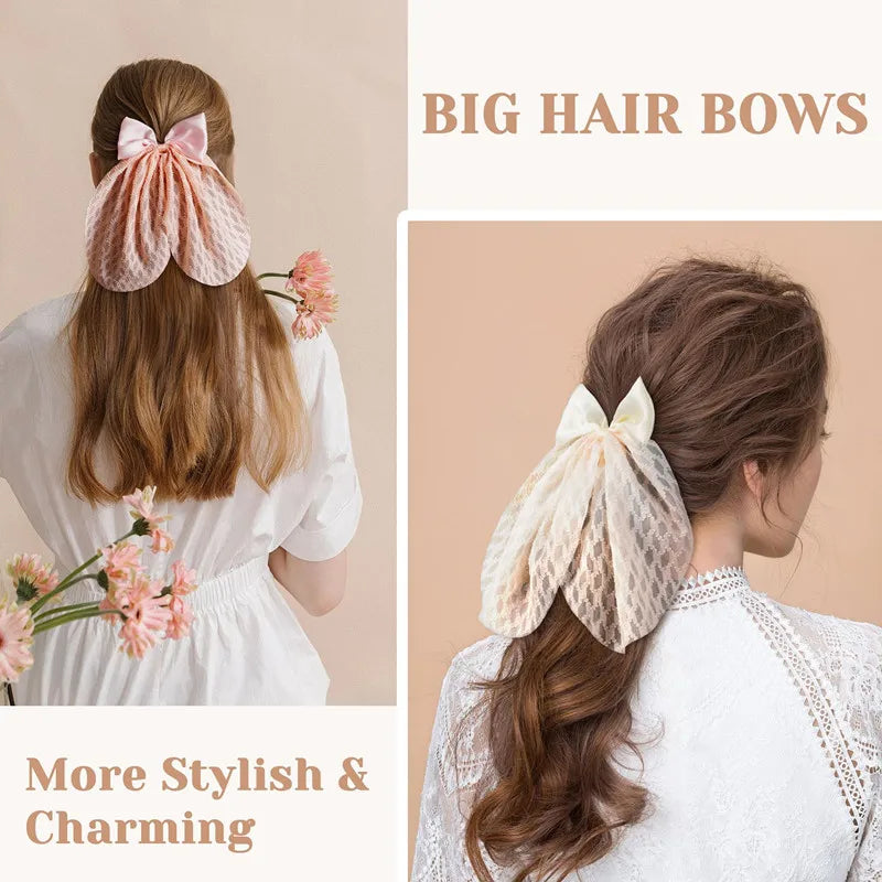 New Disco Party Favors Elastics Glitter Sequin Hair Bands with Bow Elastic Bands Ponytail Tie Hair Scarf Headwear