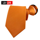 Solid Colors Necktie Zipper Tie 8cm Ties Business for Man Gravatas Handkerchief Bowtie Mens Wedding Shirt Accessories