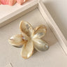 Summer Ice Transparency Pink Green Egg Flower Scratch Clip Shark Clip Sweet Fresh Marbled Plate Hair Clip Hair Scratch