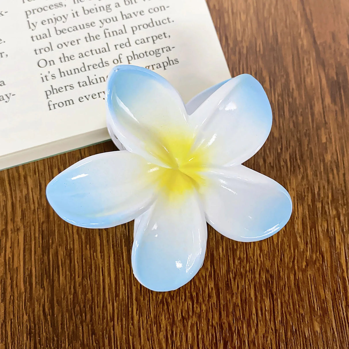 3 Inch Gradient Flower Hair Claw For Women Elegant Resin Floral Hair Clip Fresh Sweety Flower Gripper Girls Hair Accessories