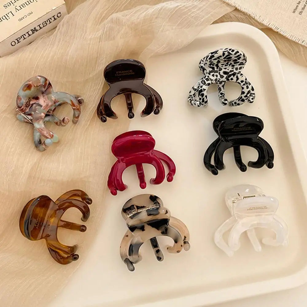 Trendy French Acetate Hair Claw Clips Retro Crab Shark Clip Elegant High Ponytail Holder Fashion Hair Accessories for Women Girl