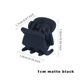 10Pcs/Lot Hair Claw Clips for Women 1.0 1.5cm Small Black Brown Transparent Plastic Mini Claws Kids Hair Styling Accessories