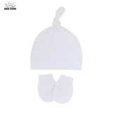 Newborn Baby Hat with Gloves Autumn Winter Warm Cotton Kids Beanies Stuff Children Accessories Infant Nightcap 0-6 Months Babies