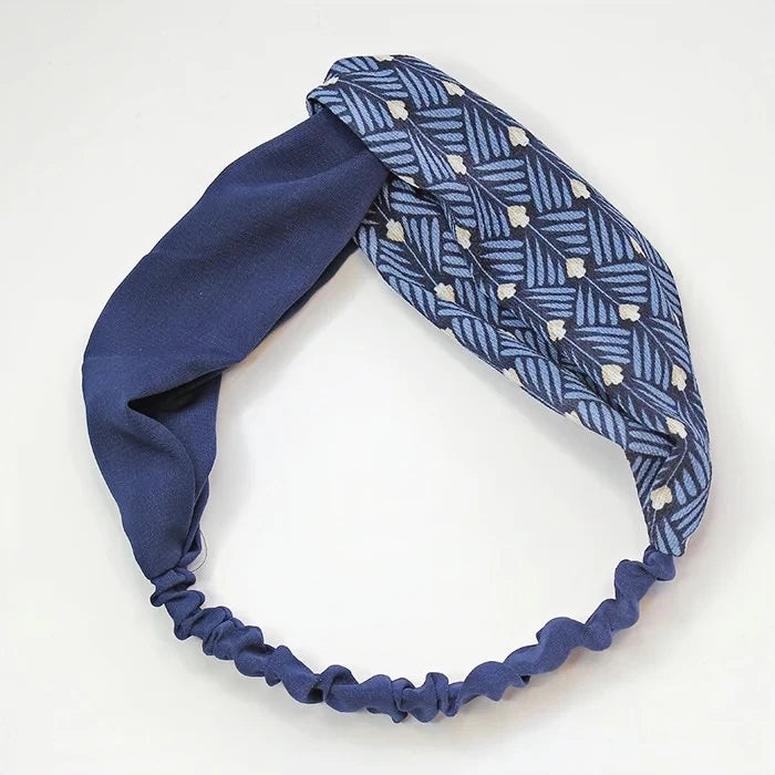 Clearance Fresh Colorful Turban Headbands Women Spring Summer Chiffon Headband Head Wrap Wide Lattice Hairband Hair Accessories