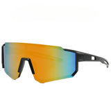 New Style Wrap-around Fashion Sports Glasses For Men And Women,Mirrored,Reflective Lenses,Outdoor Activities Like Cycling,Skiing