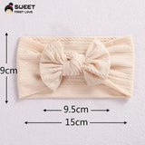 3Pcs/Set Cute Bowknot Baby Headband Turban Soft Elastic Baby Girls Hairband Newborn Hair Band Headdress Kids Hair Accessories