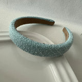 Woven Plaid Fabric Colorful Tweed Hairband High Quality Headband Spring Summer 2023 Accessories Casual Fashion Headwear