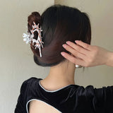 Creativity Unique Colorful Alien Metal Conch Hair Claws for Women Girl Y2K Hollow Headwear Shell Crab Hair Clip Hair Accessories