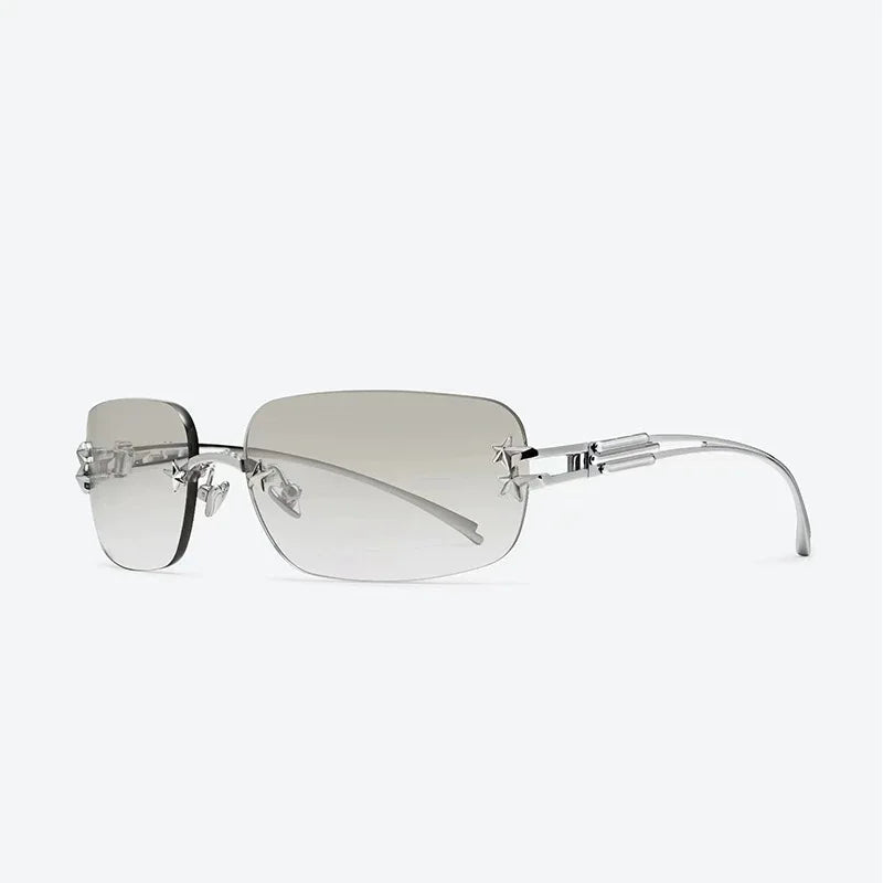 Luxury Brand Designer Fashion GM Titanium Half frame Sunglasses Men Driving Sun Glasses Goggles Shades UV400 Eyewear Glitt