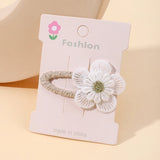 1pcs Ins Daisy Flower Hair Clips Baby Girl Hairpins for Kids Lace White Barette Princess Hooks Infant Accessories Korean
