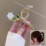 New Sweet Flower Durian Hair Claw Clip Ponytail Grab Hair Clips Shark Clip Woman Hairpins For Girl Hair Accessories Headdress