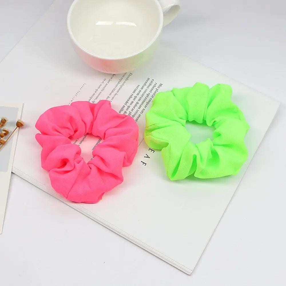 Elastic Neon Colour Scrunch Hair Ties Hair Accessories Headwear Hair Rope