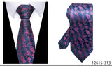 100% Silk Brand Purple Tie Men Necktie High Quality Mix Colors Silk 7.5 cm Gravatas Accessories Wedding April Fool's Day
