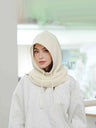 A Women Winter Beanie Hats One-Piece Knit Balaclavas Mask  Neck Circle Scarf Ski Snow Hat