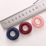 10Pcs/Lot Elastic Hair Bands Women Small Transparent Hair Ties Gum for Women Ponytail Holder Hairs Ropes Girl Hair Accessories
