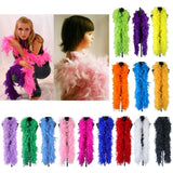 Plush Turkey Feather Boa Clothes Decorations for Party Wedding Clothes Dress Shawl Scarf Diy Jewelry Accessory Craft