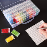 Clearance_1pc 32/40/42/48/56/64 Slots Plastic Storage Box, DIY Diamond Painting Beads Charms Jewelry Accessories Organizer Box_C