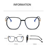 Blue Light Blocking Reading Glasses with Glitter Frame Fashion Oversized Presbyopia Glasses Slimming for Men Women