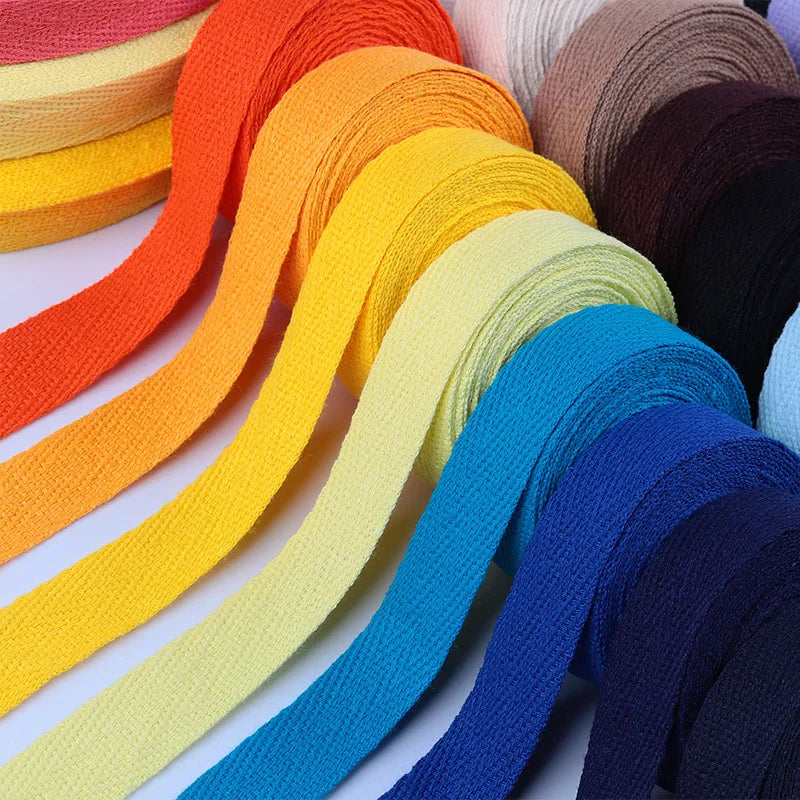 10meters 10mm/15mm/20mm 100% Cotton Ribbon Hserringbone Ribbon Hair Bow Party Christmas Wedding Decoration DIY Sewing Crafts