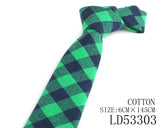 Green Color Neck Ties Casual Skinny Tie For Party Boys Girls Plaid Necktie Wedding Necktie For Groom Striped Neck Wear For Men