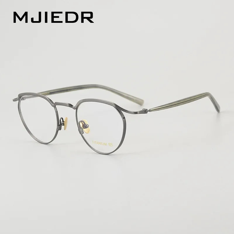 Top Quality Acetate Titanium Optical Glasses Frame Luxury Vintage Computer Eyeglasses Designer Ultra-Light  Eyewear