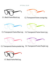 Blue Light Blocking Glasses for Kids Computer Glasses Silicone Frame Clear Lens Girl Boy Video Gaming Children Safety Eyewear