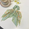 Korean Woman Summer Elegant Pearl Bow Elastics Hair Band Girls Fresh Scrunchies Hair Ties Ladies Ponytail Hold Hair Accessories