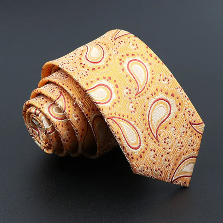 26 Styles Men's Jacquard Novelty Ties Skinny Floral Paisley Striped  Necktie Business Narrow Suit Shirt Daily Wear Accessories