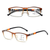 Blue Ray Blocking Anti-Blue Light Reading Glasses Multifocal Progressive Near Far Square Eyeglasses Ultralight PC