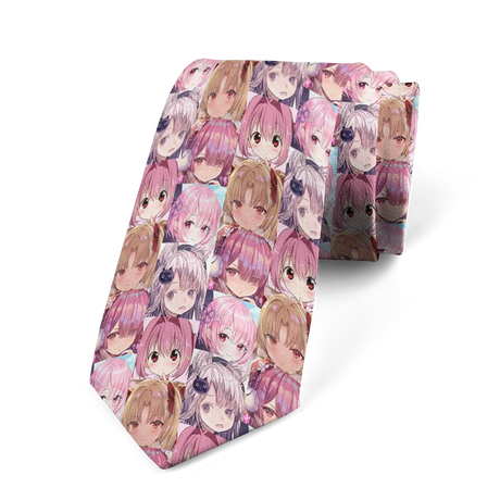 Anime cartoon printing men's tie unisex casual creative tie novelty unique accessories business gifts wedding shirt accessories