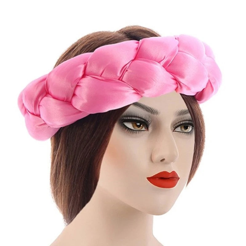 Twisted Hair Band Office Headbands Party Hairband Latest Satins Sports Headwear for Stylish Men and Women