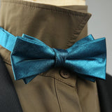 4 Styles Solid Color Black White Wine Bow Ties New Ribbon Gilded Butterfly Double Layered Wedding Party Bowknot Tuxedo Cravat