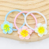 Girls Elastic Hair Ties Flower Hairbands Ponytail Holder Headbands Kids Floral Scrunchies Women Hair Accessories