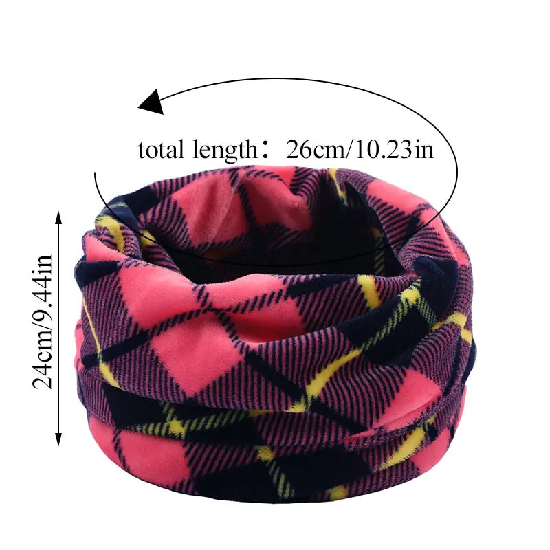 Winter Soft Ring Scarves Neck Warmer Riding Sport Windproof Thermal Loop Thick Scarf Infinity Outdoor Unisex Scarf Snood Scarves