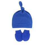 Newborn Baby Hat with Gloves Autumn Winter Warm Cotton Kids Beanies Stuff Children Accessories Infant Nightcap 0-6 Months Babies