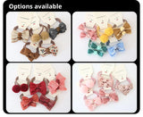 10Pcs Set Baby Hair Bands Cartoon Dot Bows Flower Kids Hair Ropes Kids Rubber Band Baby Girl Hair Accessories