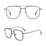 Vintage Titanium Eyeglasses Frame Men Square Myopia Prescription Glasses Women Retro Optical Luxury Brand Glasses Frame Eyewear